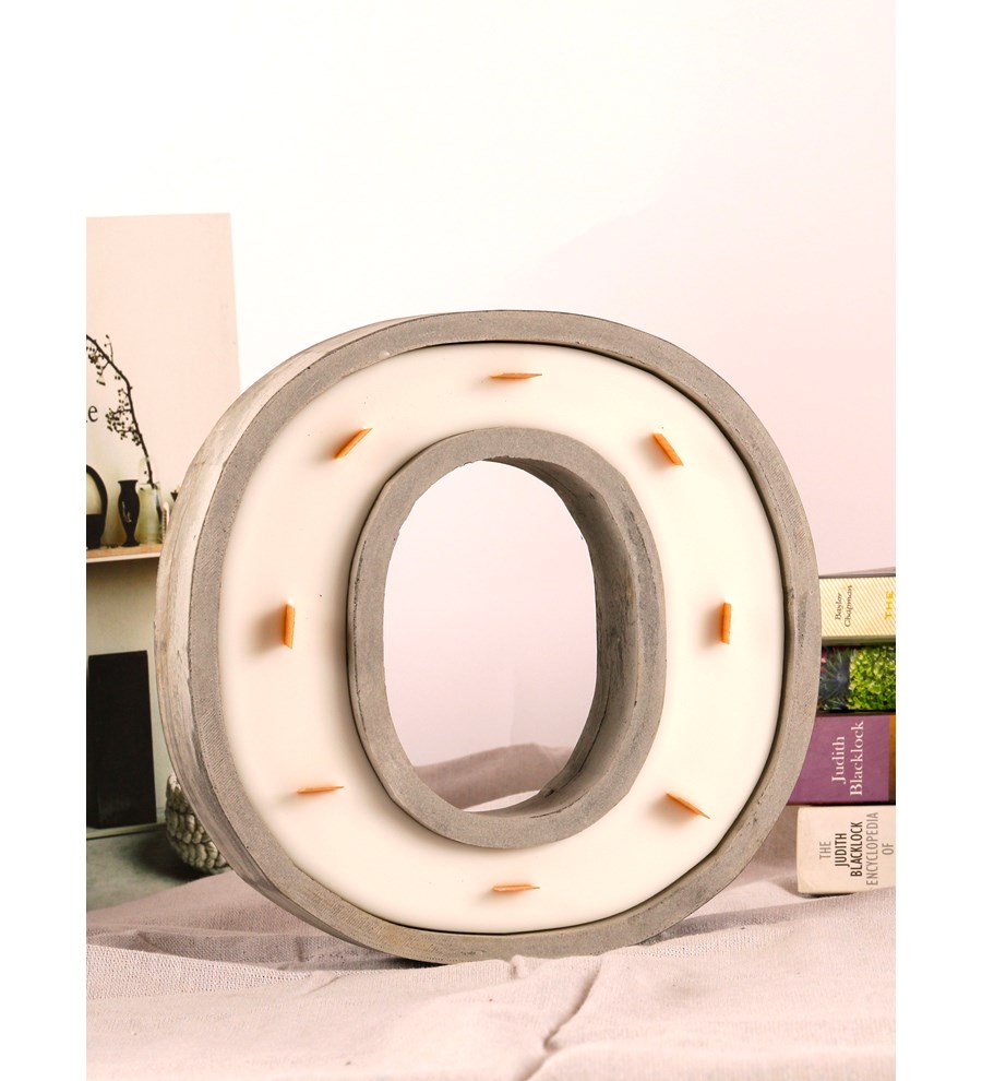 %100 Doğal Soya Wax Kişiye özel Büyük O Harfi Mum – Sandal wood