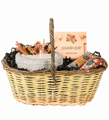 Senin İçin Hazırlandı - Kayıp Hazineler Soya Wax Mum Hediye Sepeti