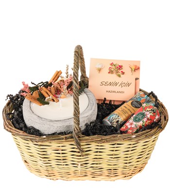 Senin İçin Hazırlandı - Kayıp Hazineler Soya Wax Mum Hediye Sepeti