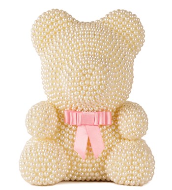 Teddy Pearl Bear - Beyaz İnci Ayıcık