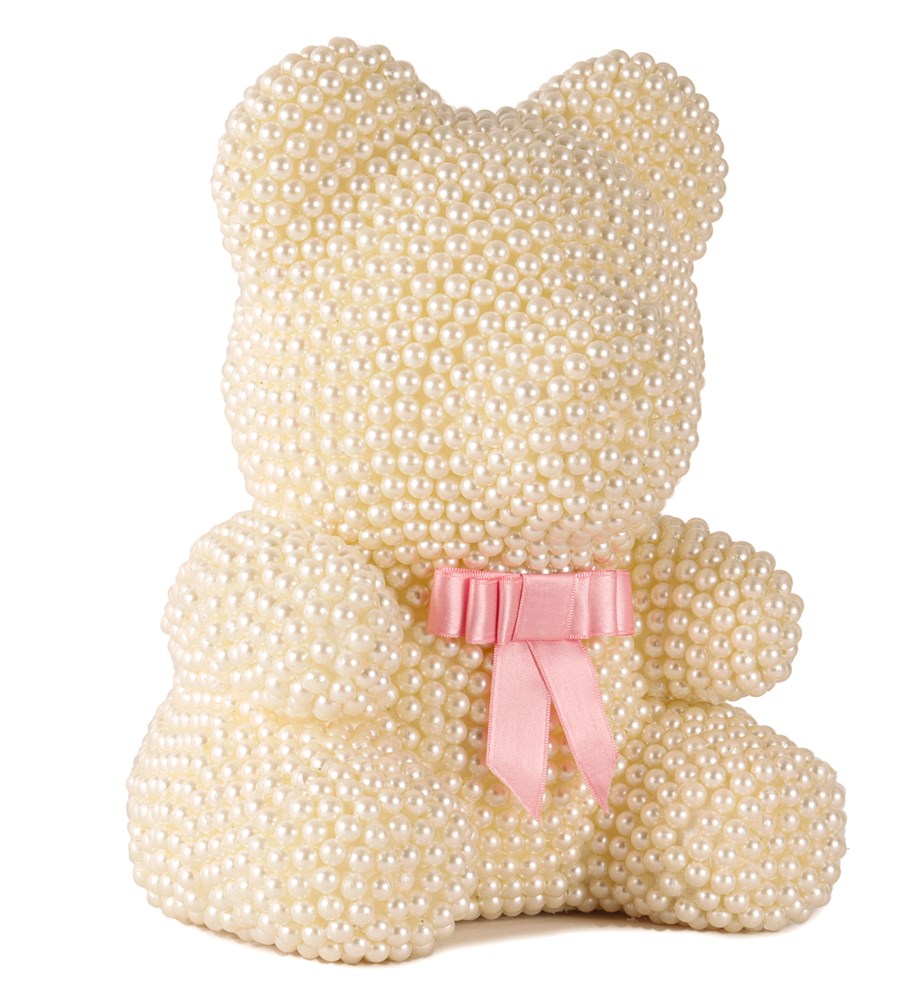 Teddy Pearl Bear - Beyaz İnci Ayıcık