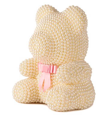 Teddy Pearl Bear - Beyaz İnci Ayıcık