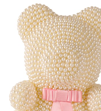 Teddy Pearl Bear - Beyaz İnci Ayıcık