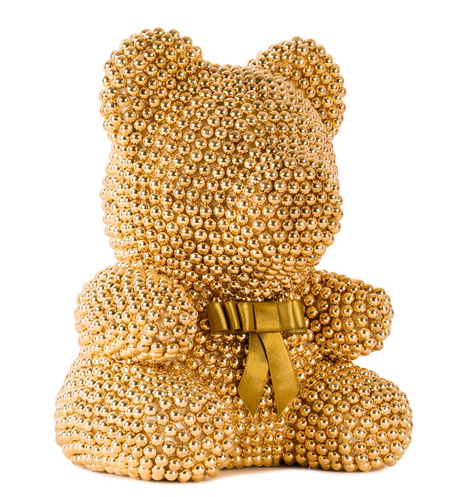 Teddy Pearl Bear - Gold İnci Ayıcık