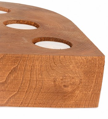 Ahşap Kalp 6'lı Tealight Mum