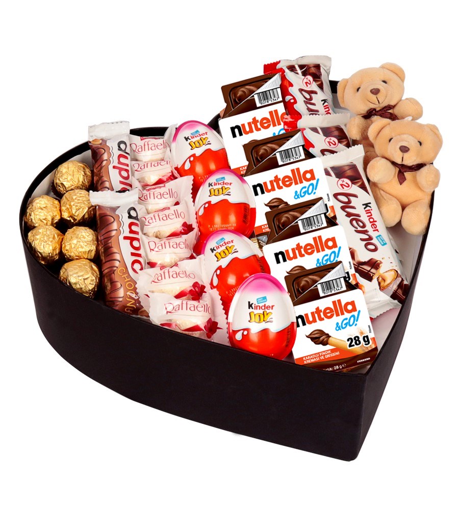 Dev Kalp Kutuda Mini Ayıcıklı Gourmet