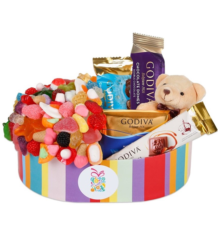 Masterpiece Gökkuşağı Peluşlu Jelly&Çikolata Kutusu v2