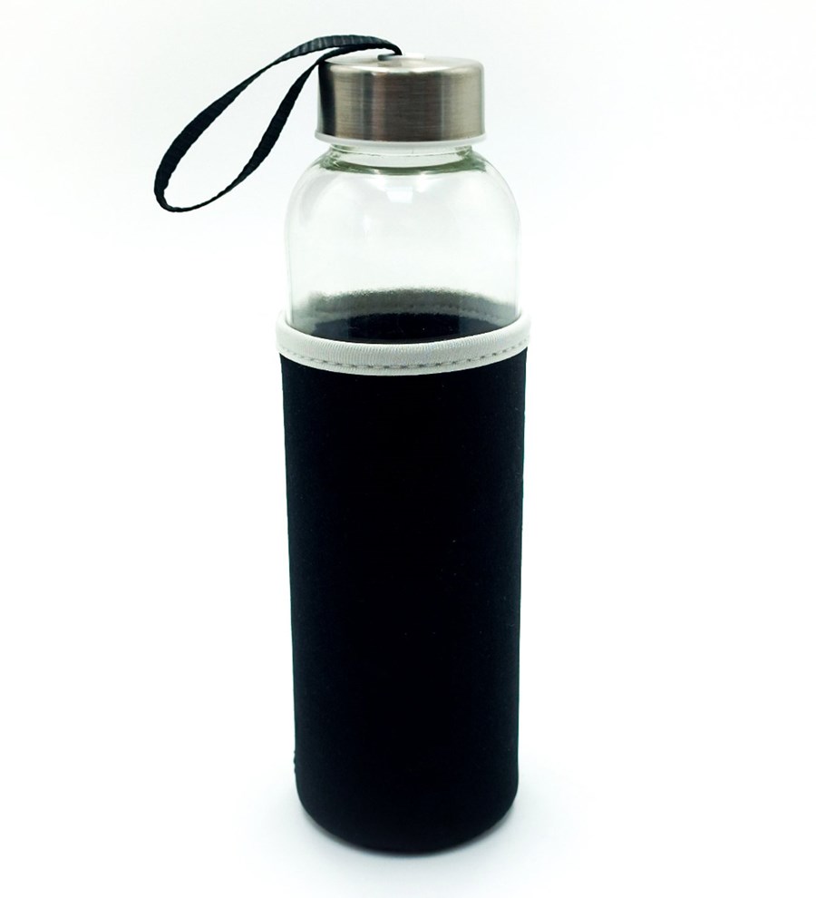 Kişiye Özel Siyah 500 ML Dereceli Termos & Kupa & Defter & Cam Suluk & Kalem Hediye Seti