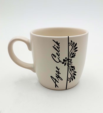 Kişiye Özel Deri Kılıflı Krom Çelik Termos & Beyaz Defter & Beyaz Kupa & Beyaz Kalem Hediye Seti