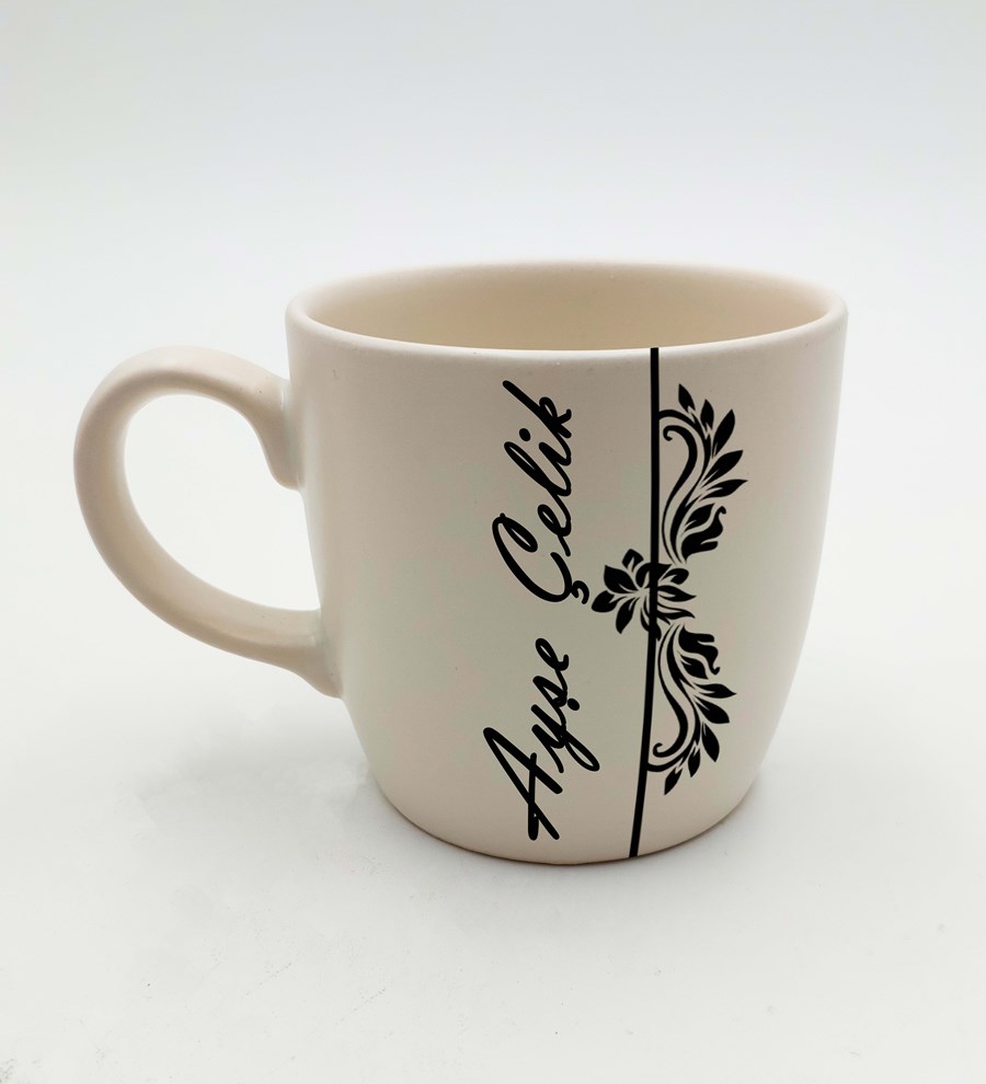 Kişiye Özel Deri Kılıflı Krom Çelik Termos & Beyaz Defter & Beyaz Kupa & Beyaz Kalem Hediye Seti