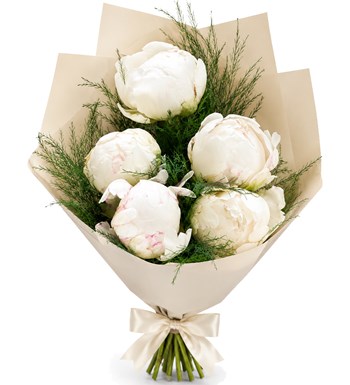 Lilyana Flowers - Beyaz Şakayık Buketi