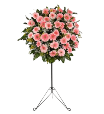 Pembe Gerbera Ferforje Aranjmanı