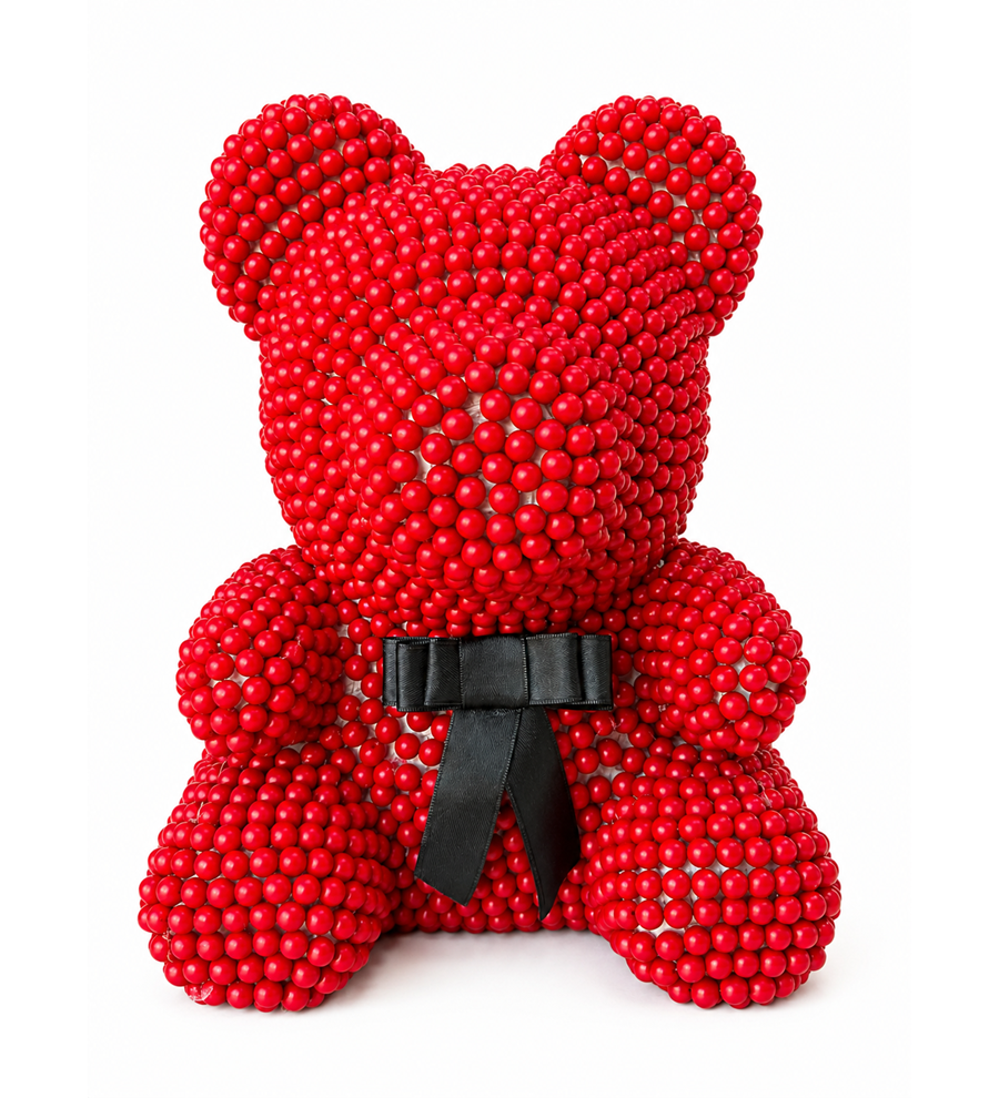 Teddy Pearl Bear - Kırmızı İnci Ayıcık