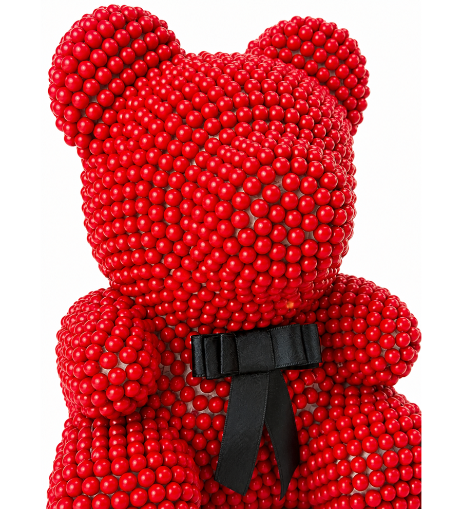 Teddy Pearl Bear - Kırmızı İnci Ayıcık