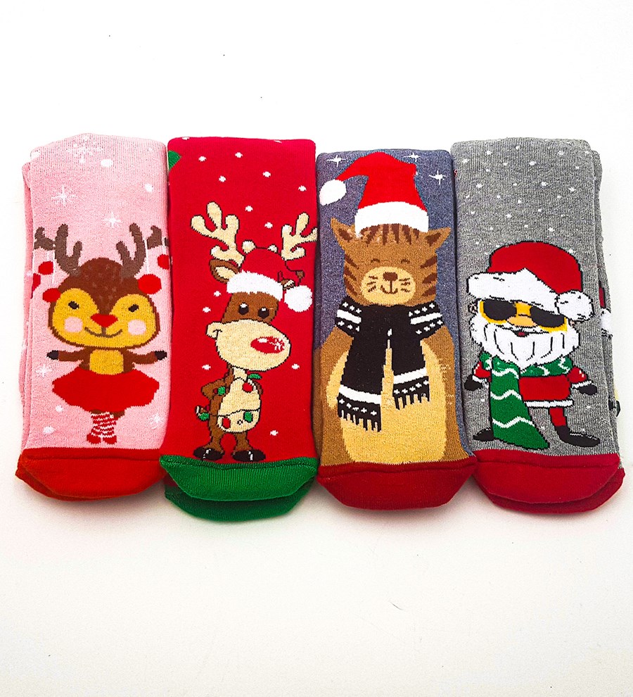 Yılbaşı Temalı Kişiye Özel  Mini Çam Ağacı & Yılbaşı Temalı Çorap Hediye Seti