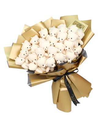 Lux Peluş Ayıcık Buketi Premium