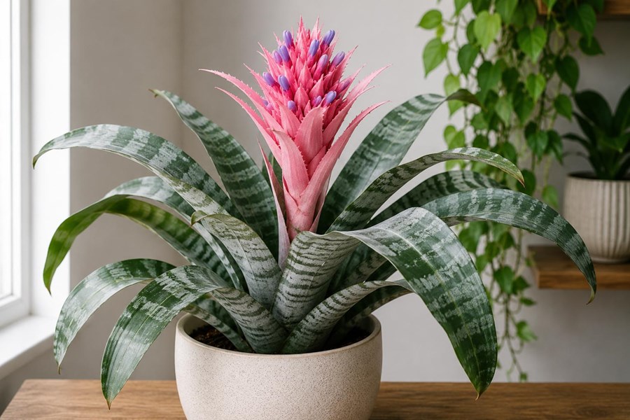 Eşmeya (Aechmea, gümüş vazo çiçeği)