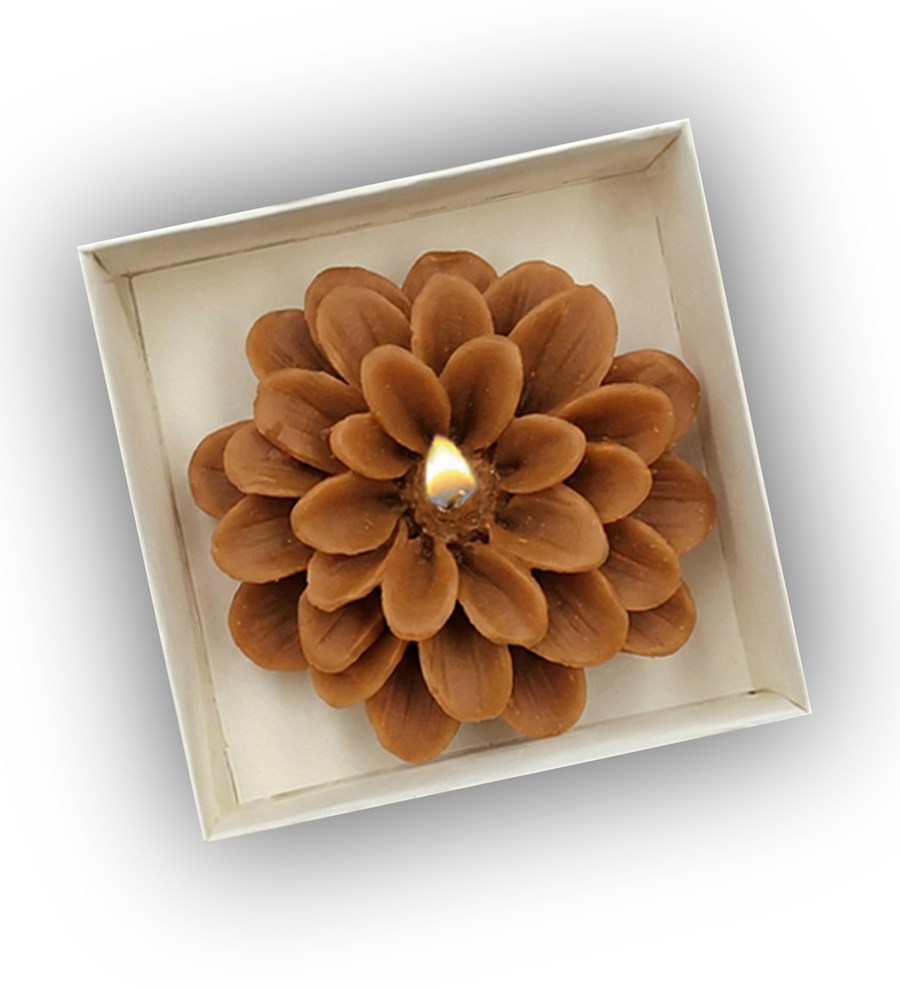 Çömlek Fincan Takımı & Çiçek Mum & Mehmet Efendi Türk Kahvesi Hediye Seti