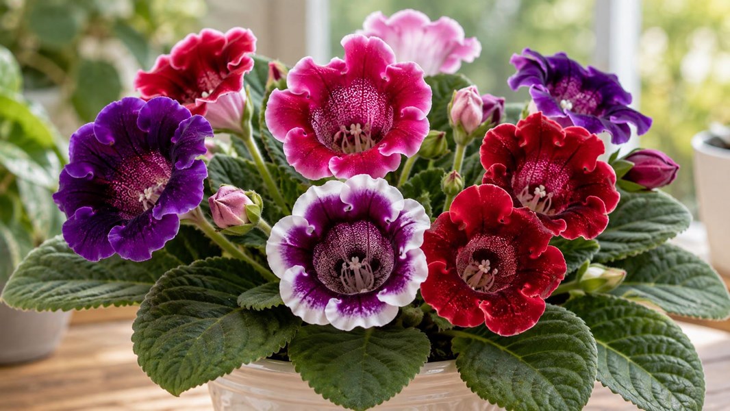 Gloxinia (Bardak menekşesi)