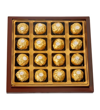 Gold Sargılı Fındıklı Çikolata Kutusu
