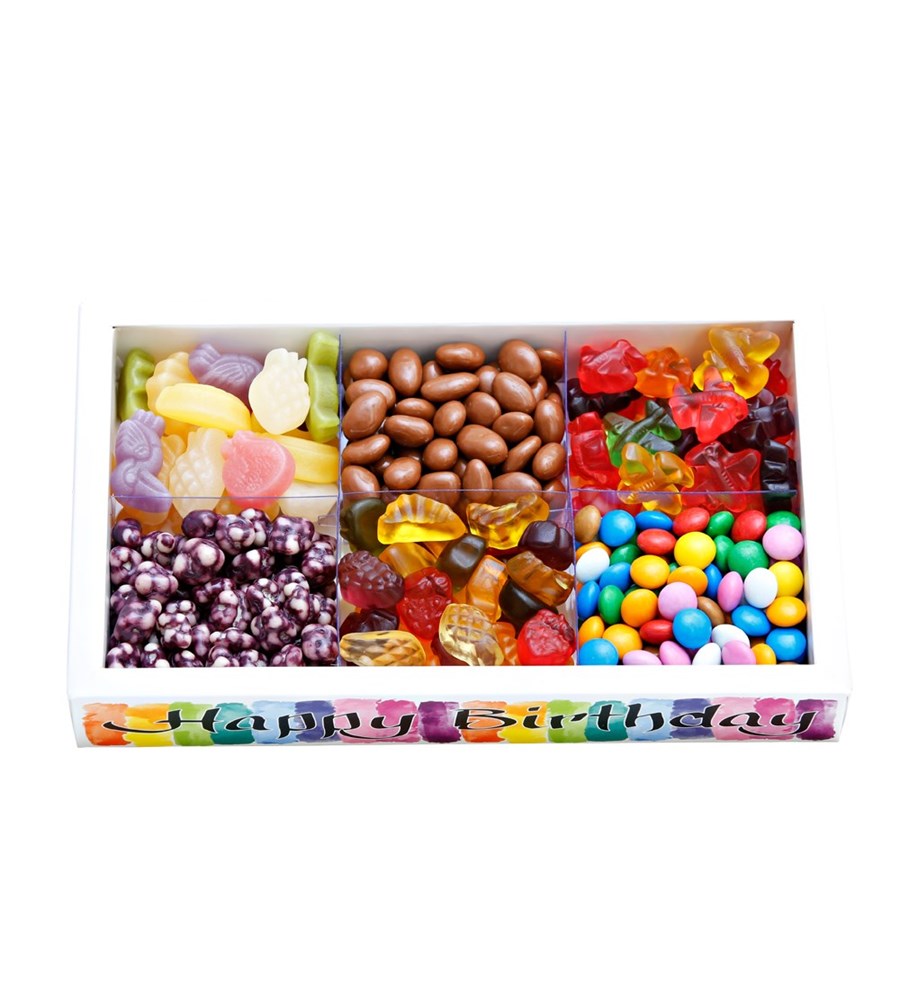 Colourful Happy Birthday Jelly Ve Çikolata Kutusu