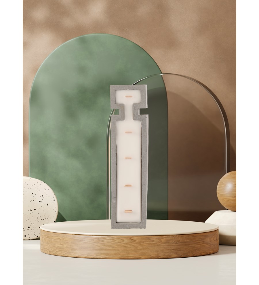 %100 Doğal Soya Wax Kişiye özel Büyük İ Harfi Mum – Sandal wood