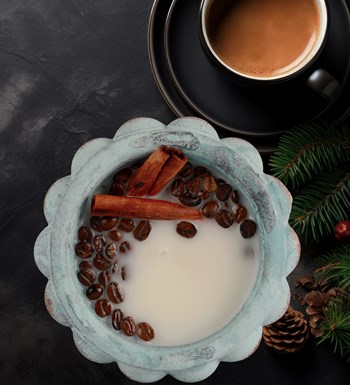 Doğal Soya Wax Sweet Candy Kahve Tarçınlı Dekoratif Mum