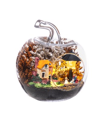 Teraryum Işıklı Düş Evi - Oranj