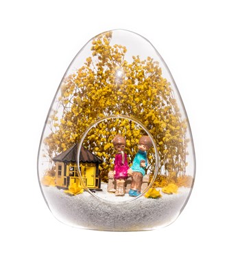 Teraryum Beraber Bir Ömür Sarı - Pembe Objeli