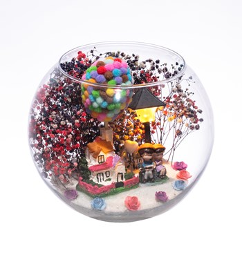 Teraryum Balonlu Ev Işıklı-Gitarlı Sevgili-Cipsomiks