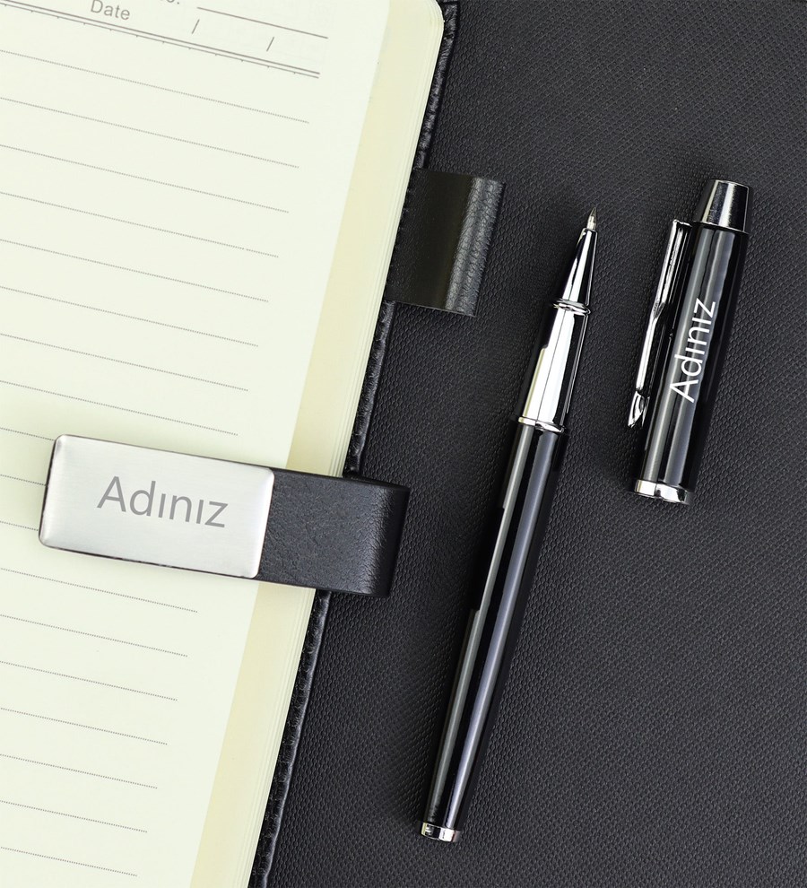 Kupa Matara Çerçeve Filtre Kahve Kutulu Defter Kalem Seti