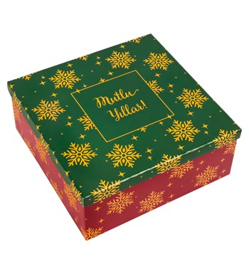 Lilyana Flowers - Yılbaşı Kare Hediye Kutusu V2