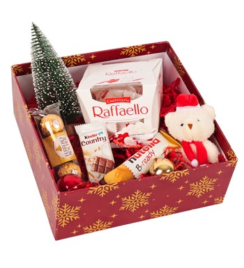 Lilyana Flowers - Yılbaşı Kare Hediye Kutusu V3