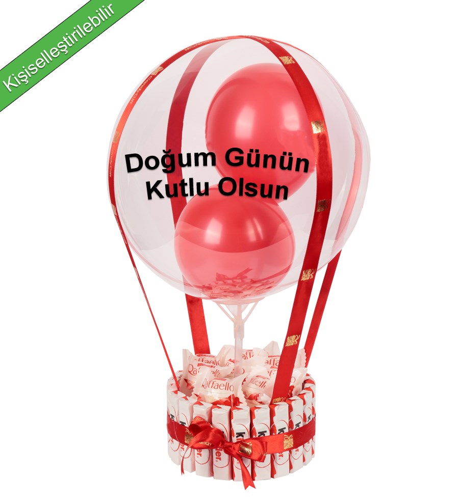 Kinder Kaplı Balonlu Raffaello Çikolata