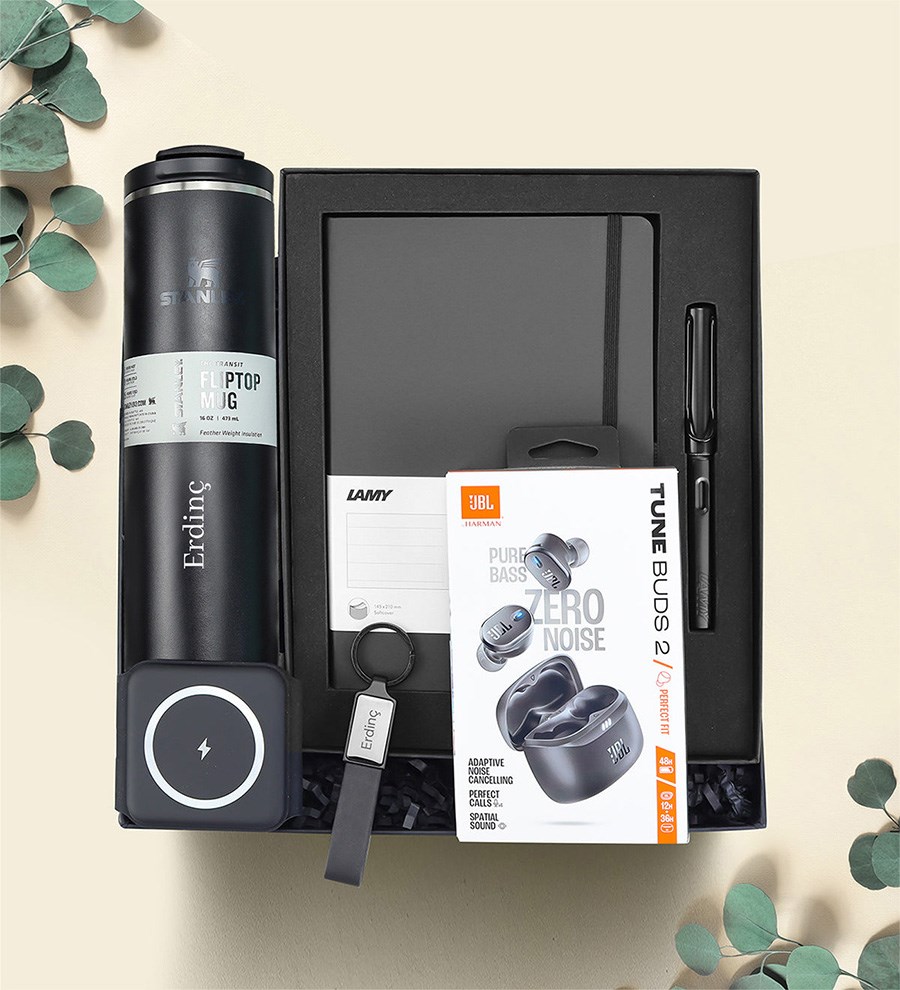 Stanley Termos Lamy Defter Kalem Set Jbl Kulaklık Anahtarlık Şarj Standı Hediye Seti