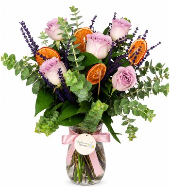 Lilyana Flowers - Lilac Roses