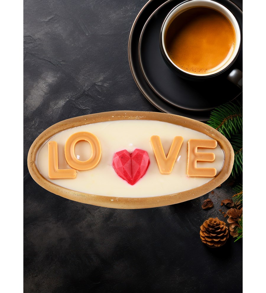Doğal Soya Wax Dekoratif Saksıda Love Kalpli Mum