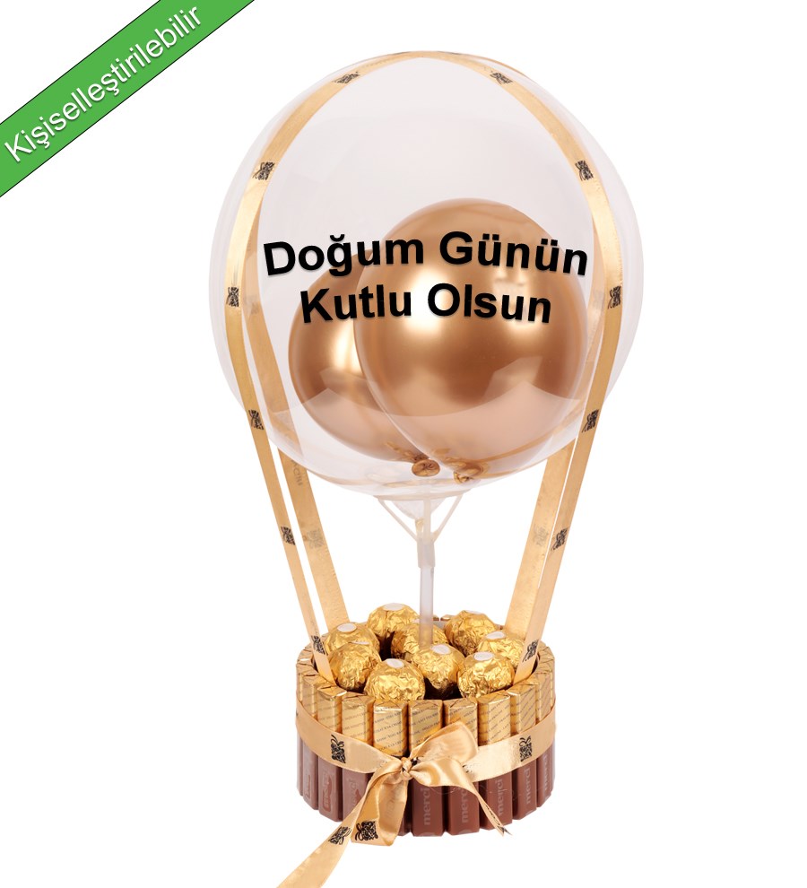 Merci Kaplı Balonlu Ferrero Rocher Çikolata