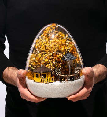 Teraryum Işıklı Sarı Düş Bahçesi