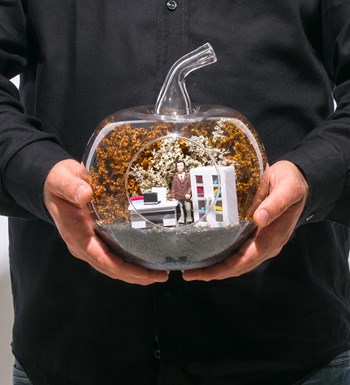 Teraryum Mini Yeni İş Erkek Vizon Takım Elbiseli