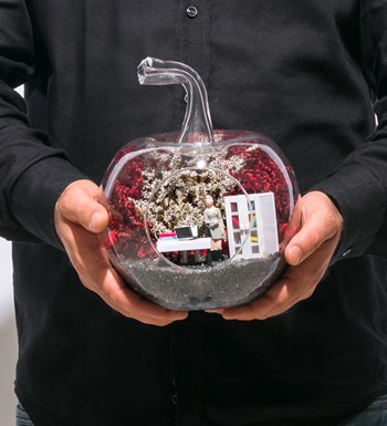Teraryum Mini Yeni İş Kadın - Gri Elbiseli