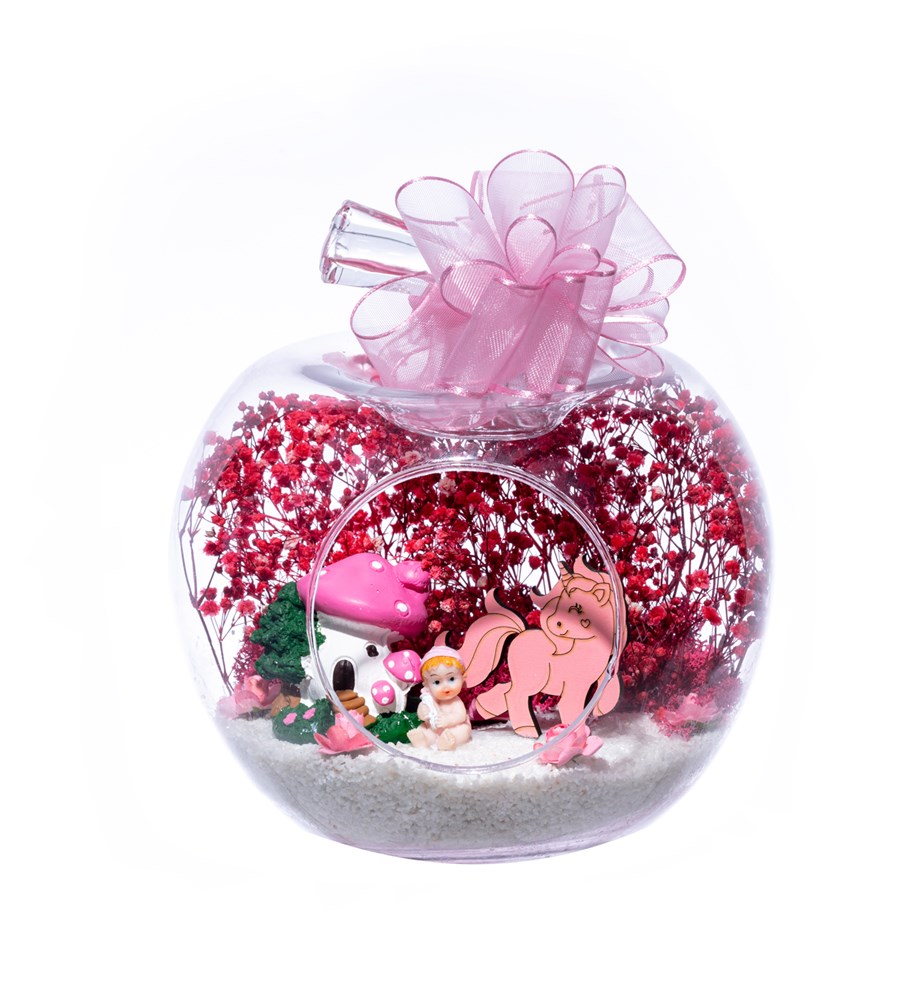 Teraryum Hoş Geldin Bebek Kız - Unicorn Objeli