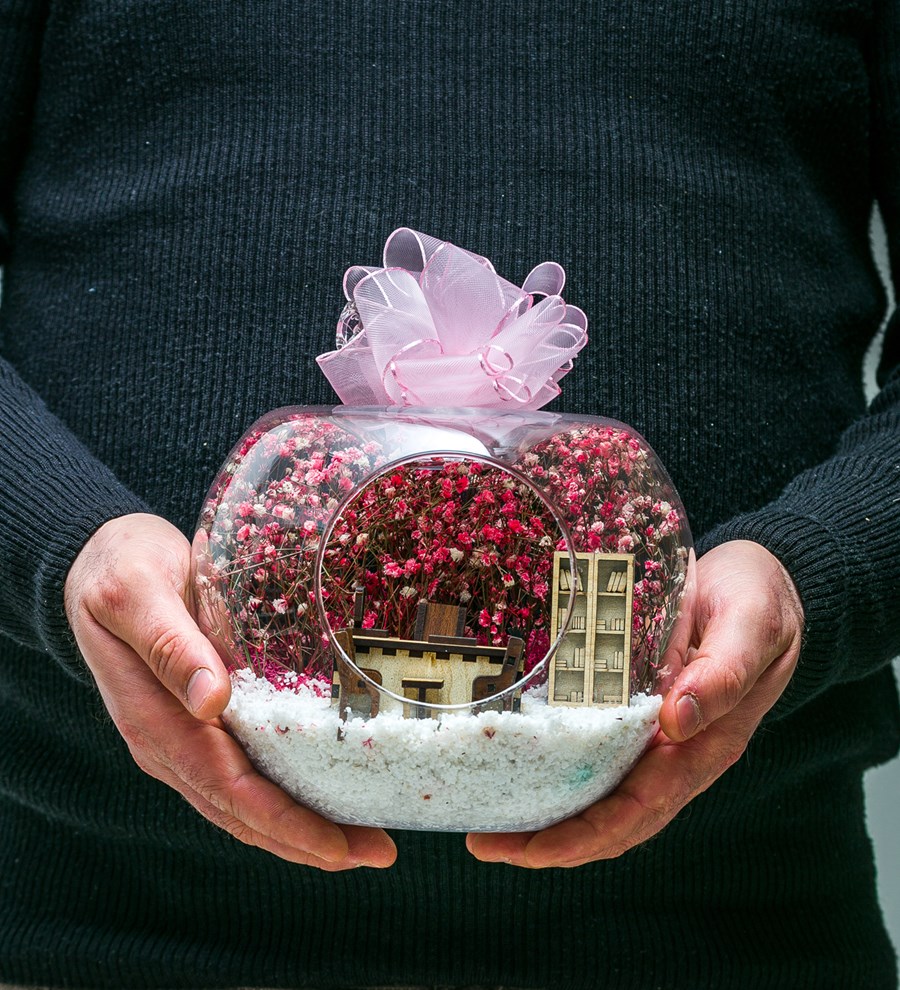 Teraryum Yeni İş Tebrik Pembe