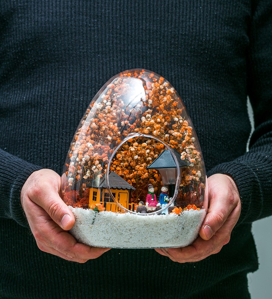 Teraryum Işıklı Oranj Aşk Bahçemiz