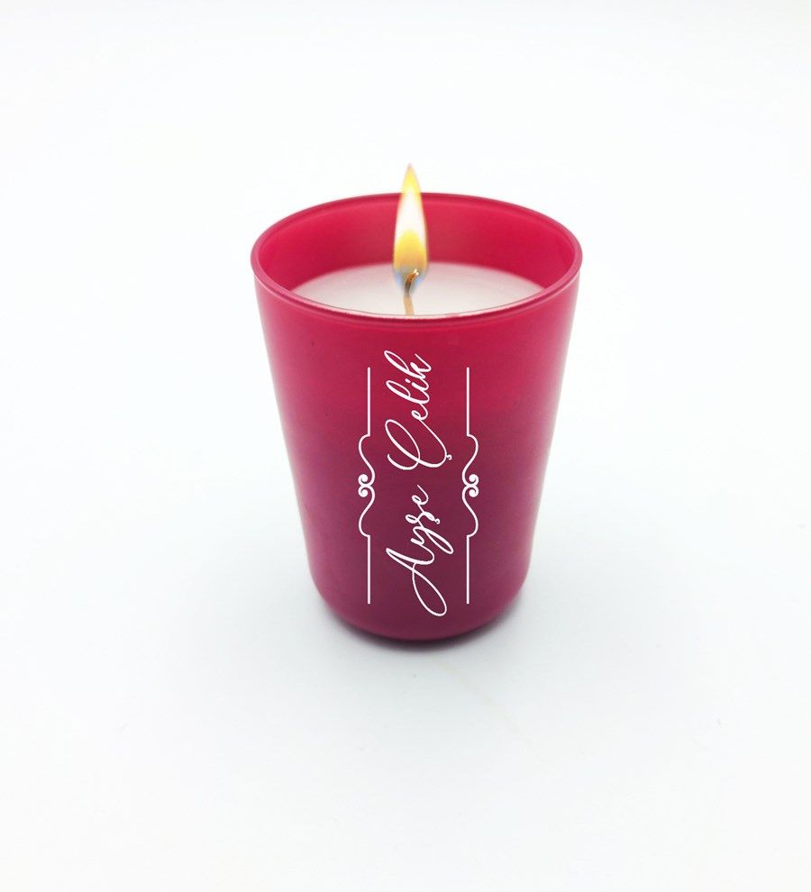 Kişiye Özel Pembe Fincan & Pembe Bardak Mum & Türk Kahvesi & Kaktüs Led Işıklı Lamba & Kokulu Sabun Hediye Seti