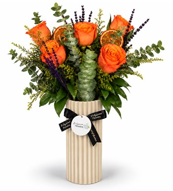 Polimer Vazoda Orange Roses