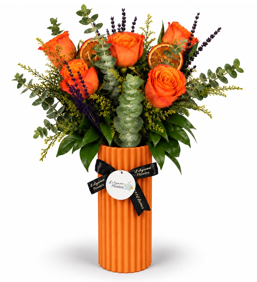 Polimer Vazoda Orange Roses