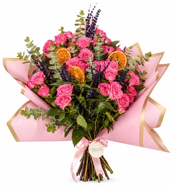 Lilyana Flowers - Pembe Çardak Gül Buketi