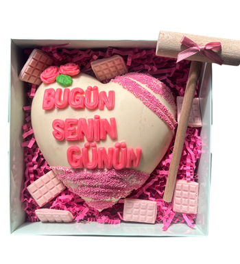 Bento Kırmalı Çikolata Kutusu (İstediğin Yazıda)