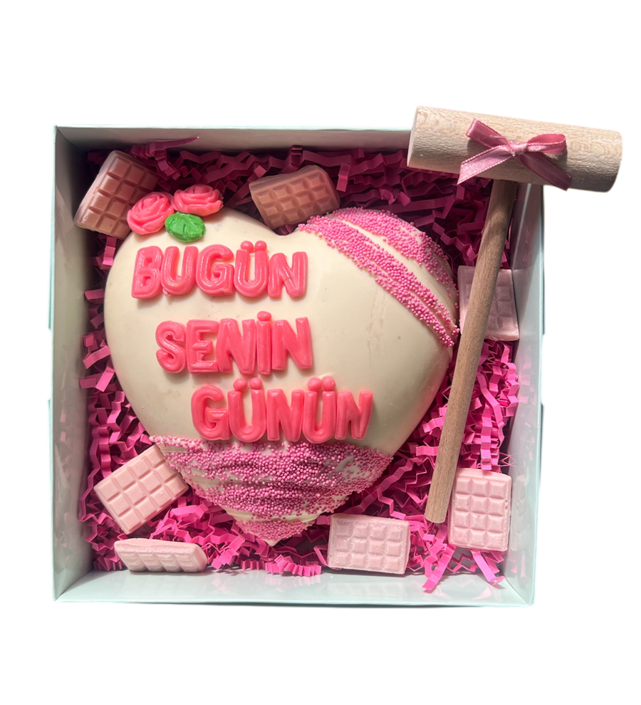 Bento Kırmalı Çikolata Kutusu (İstediğin Yazıda)